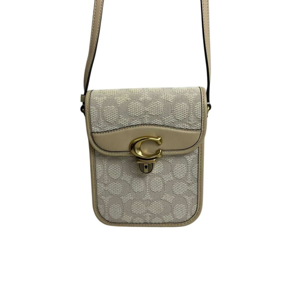 Coach Signature Women's Style B2257 Bag Beige Crossbody - Picture 7 of 16